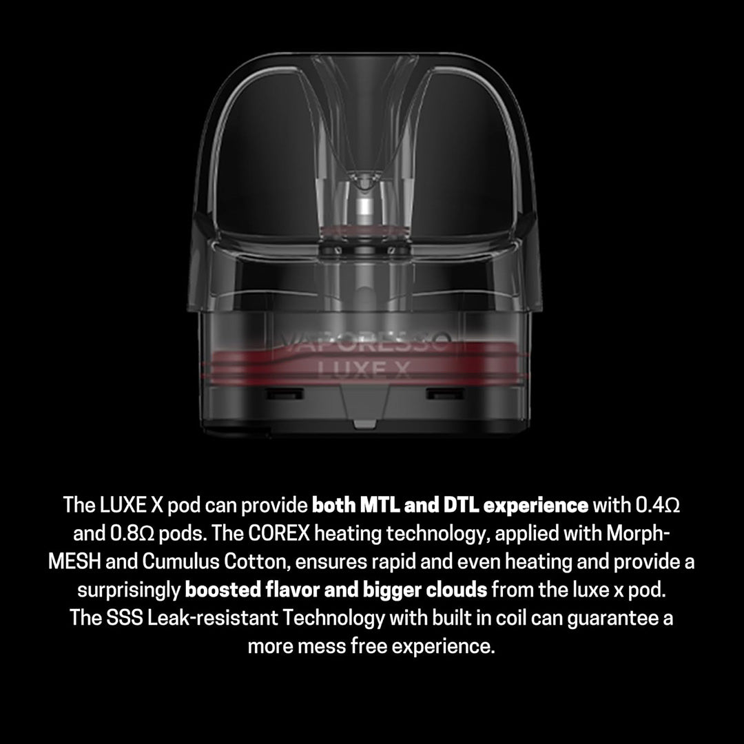 Vaporesso Luxe X Corex 2.0 Mesh Replacement Pods - 2ml
