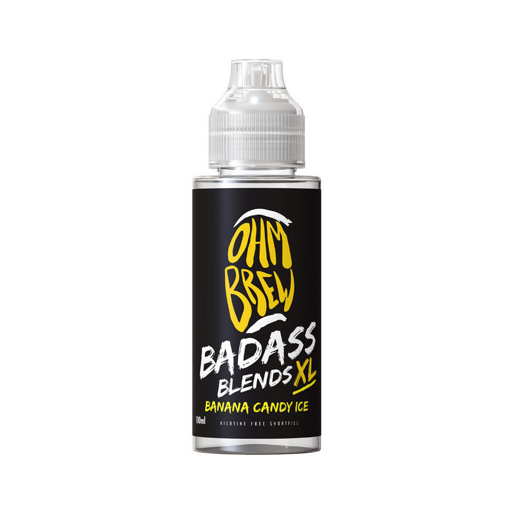 Ohm Brew Badass Blends XL - Banana Candy Ice 100ml