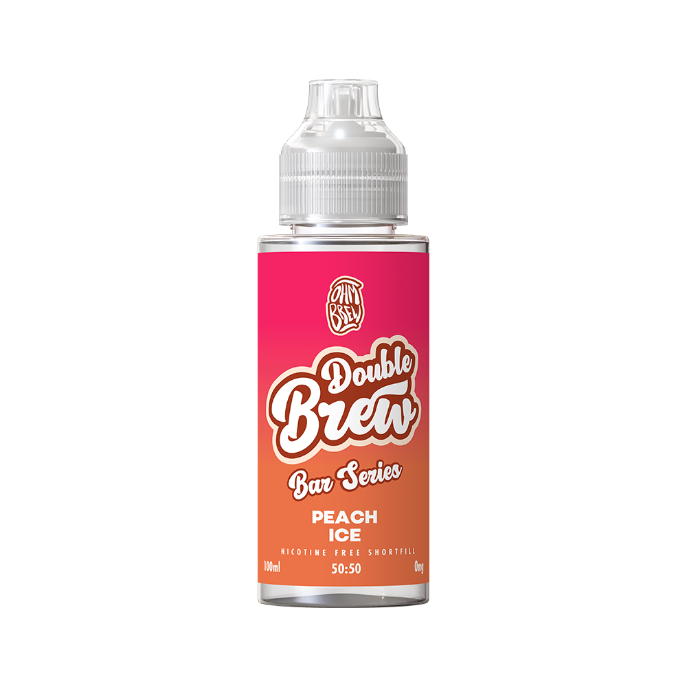 Double Brew Bar Series XL Peach Ice - 100ml